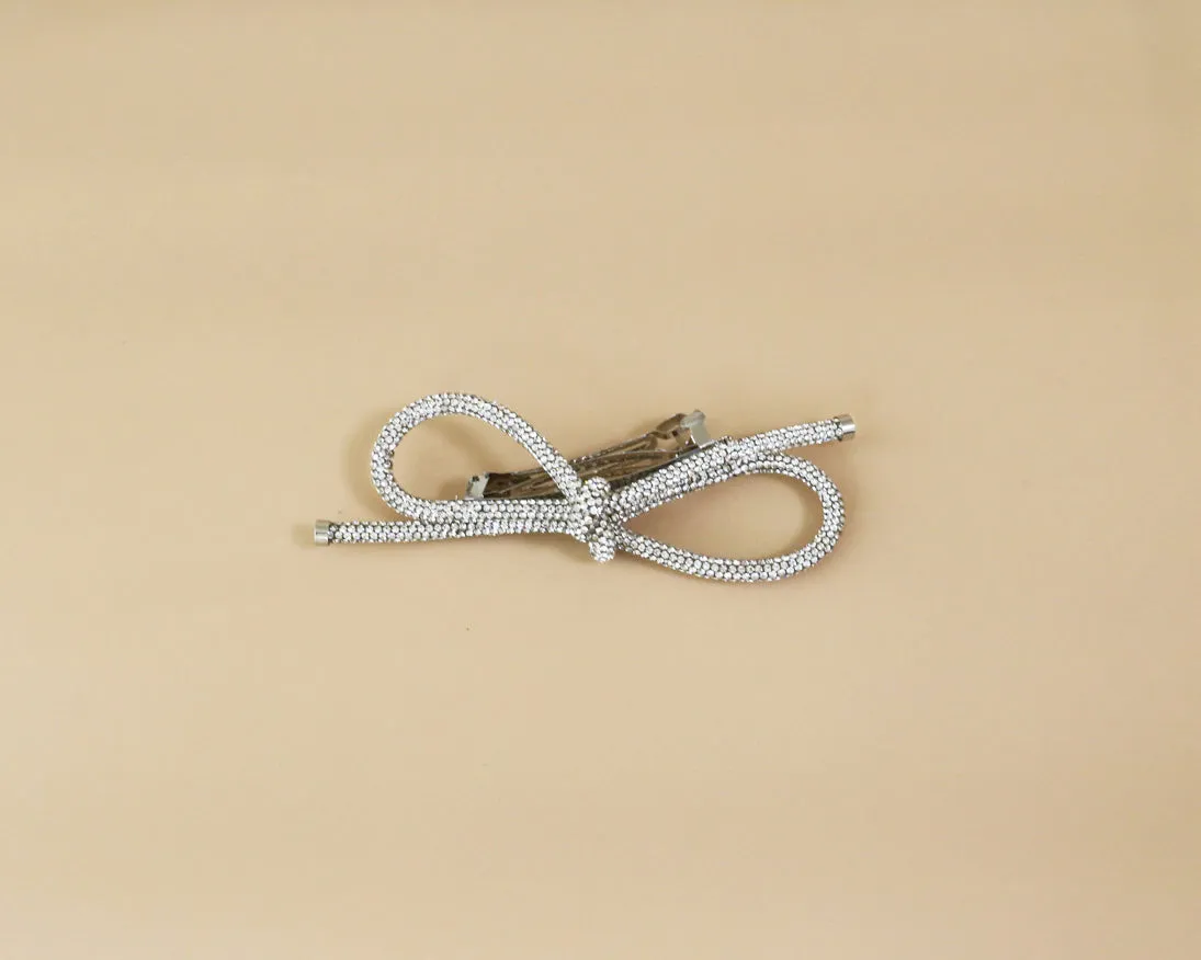 Crystal Rope Ribbon Barrette