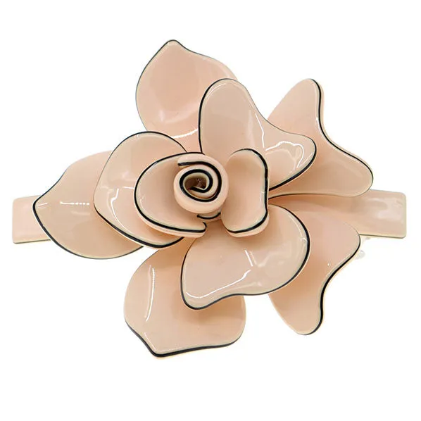 Crystalmood Cellulose Acetate Blooming Rose Hair Barrette