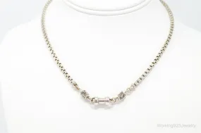Designer Michael Dawkins 14K Gold Granulated Sterling Silver Necklace