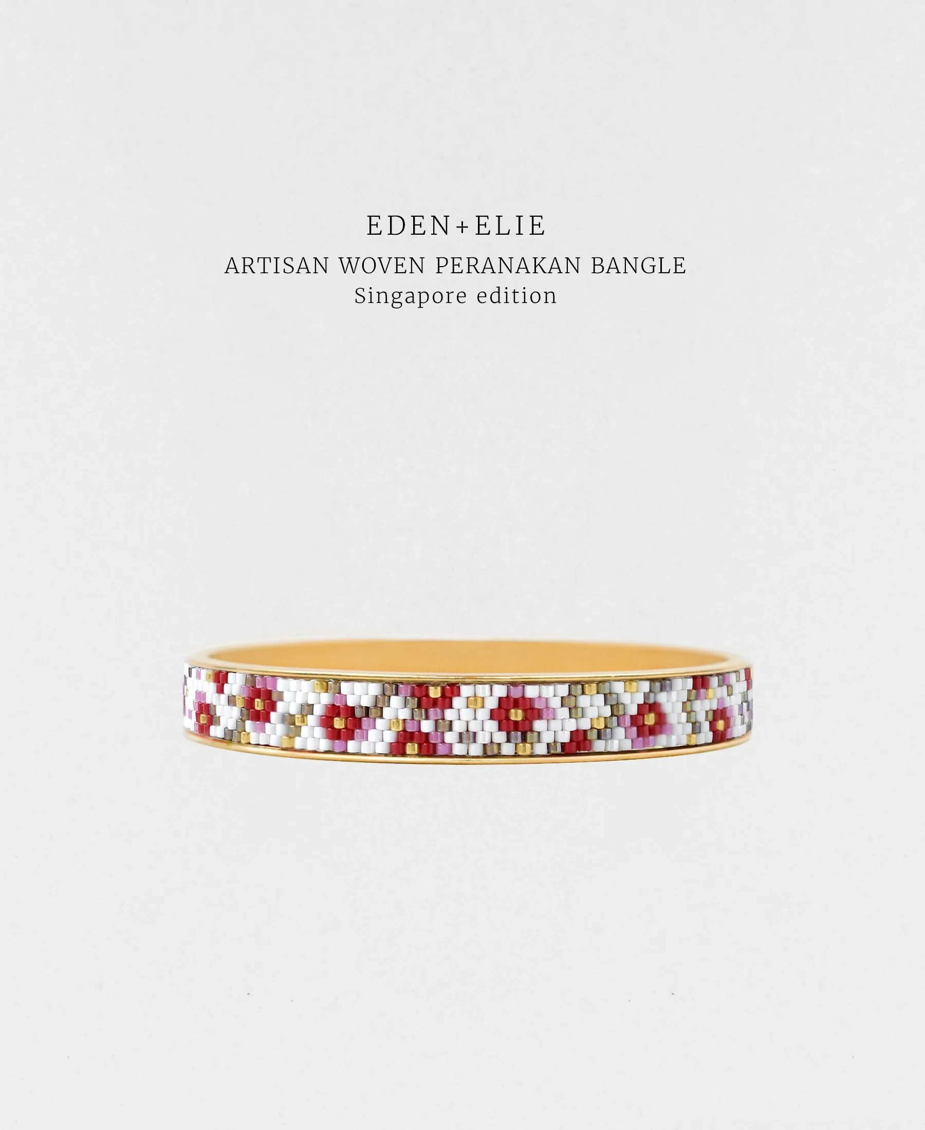 EDEN   ELIE Modern Peranakan adjustable length necklace   bangle gift set - singapore edition