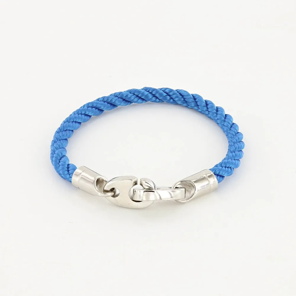 Elsewhere Single Wrap Rope Bracelet with Stainless Steel Brummels