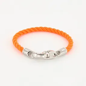 Elsewhere Single Wrap Rope Bracelet with Stainless Steel Brummels