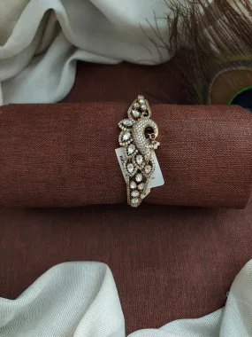Enchanting Majesty Of Peacock Design Alluring Victorian Kada Bracelet