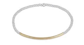 enewton Mixed Metal Bliss Bar Gold 2MM