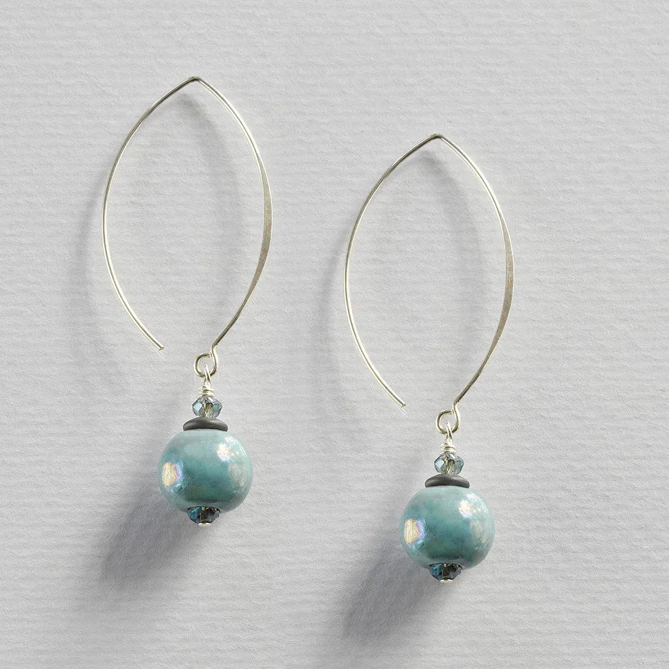 Finty Earrings - Mottled Turquoise