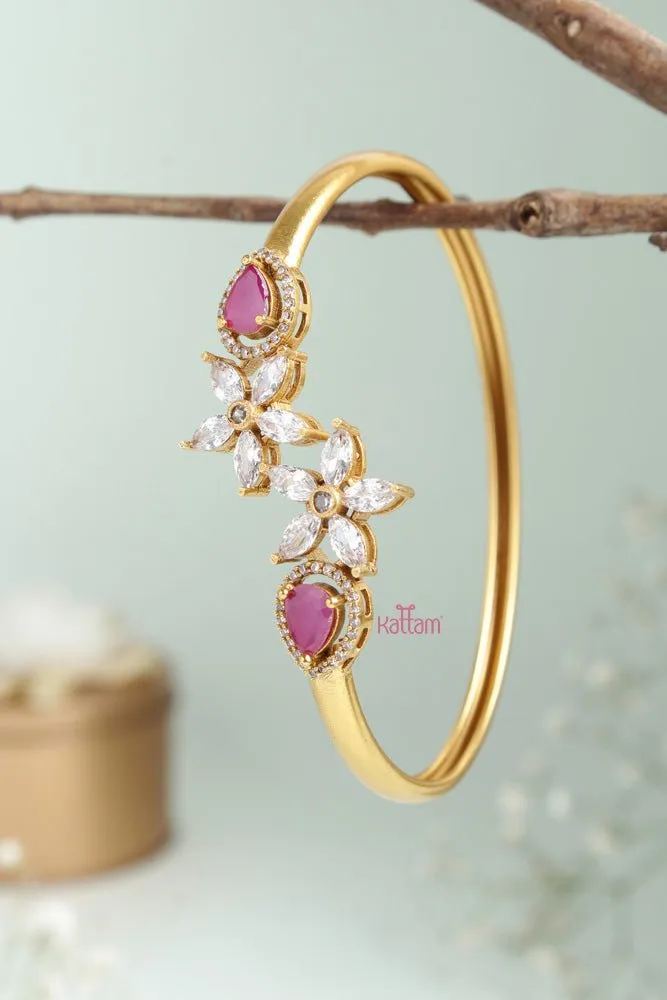 Flower Ruby Stone Kada