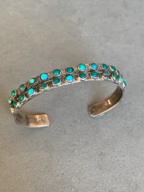 Fred Harvey Era Sterling Turquoise Bracelet