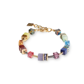 GeoCUBE® Iconic bracelet Festive gold-multicolour
