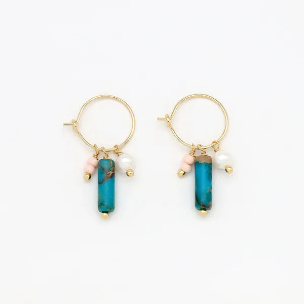 Giada Sugati Beaded Hoop Earrings