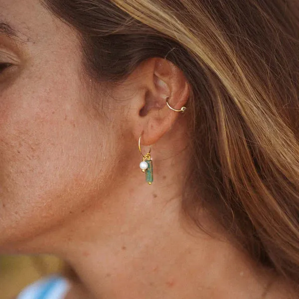 Giada Sugati Beaded Hoop Earrings