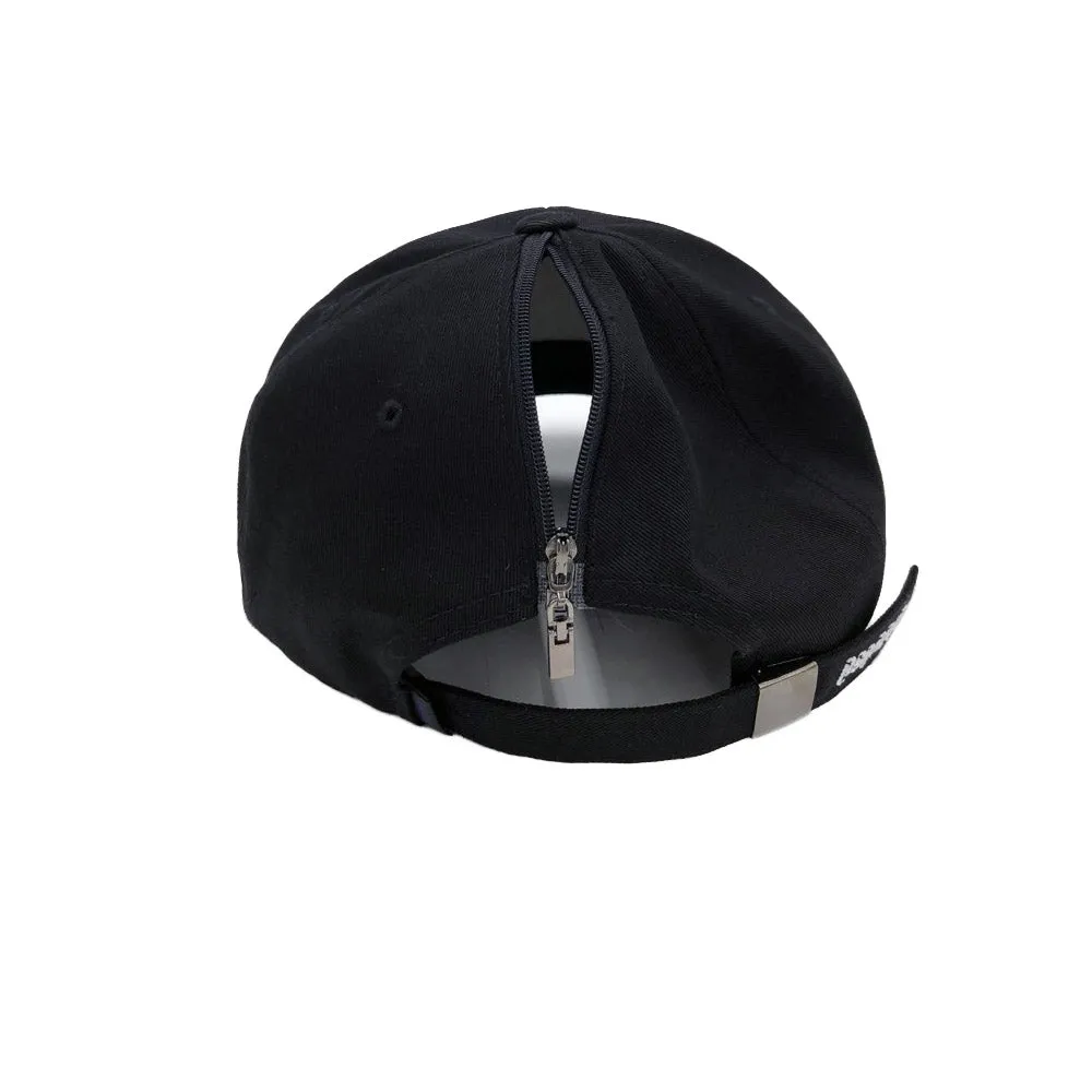 GR OPEN ZIPPER CAP BLACK