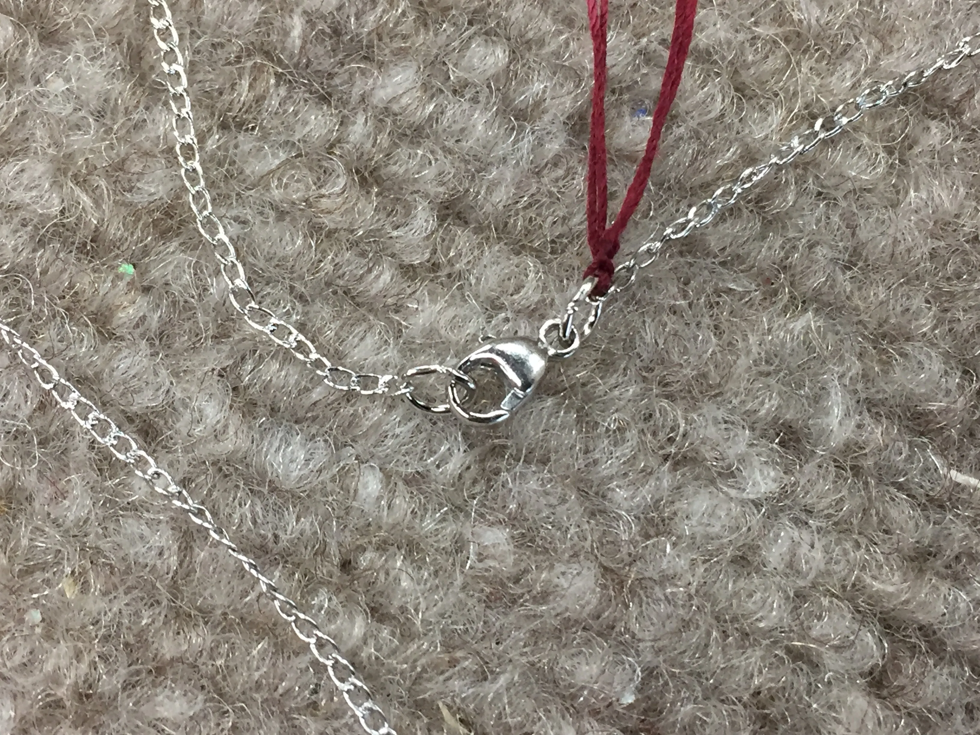 Guardian Angel Silver Heart Pendant With Chain Religious