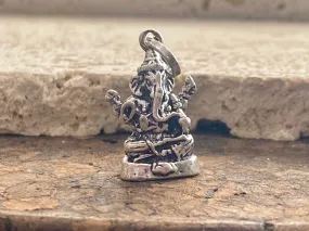 Heavy Silver Ganesh Pendant