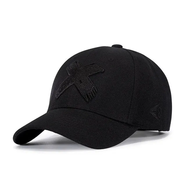 Hip Hop Cap X Embroidery Baseball Snapback Cap