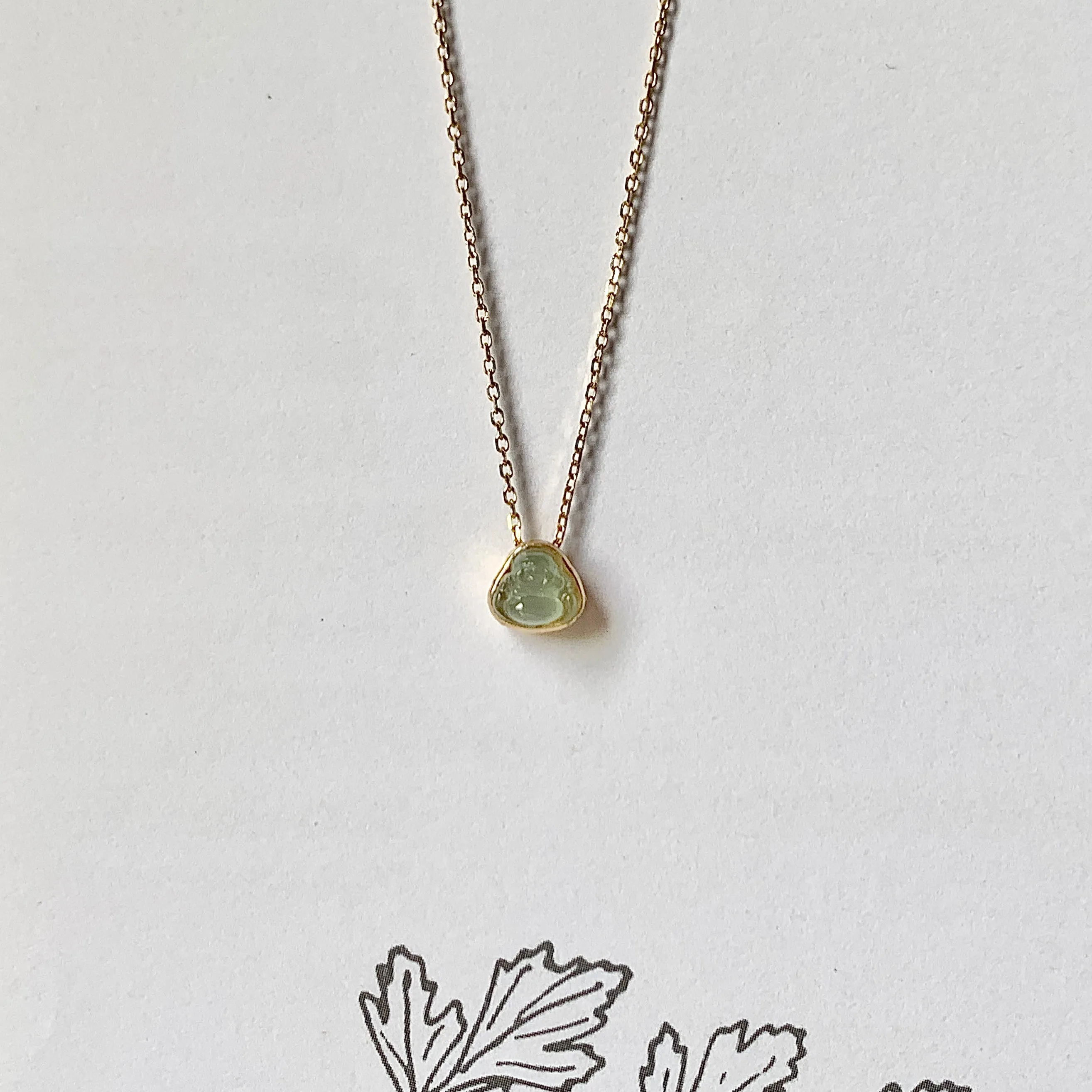 Icy A-Grade Jadeite MINI.malist Buddha Pendant No.171955