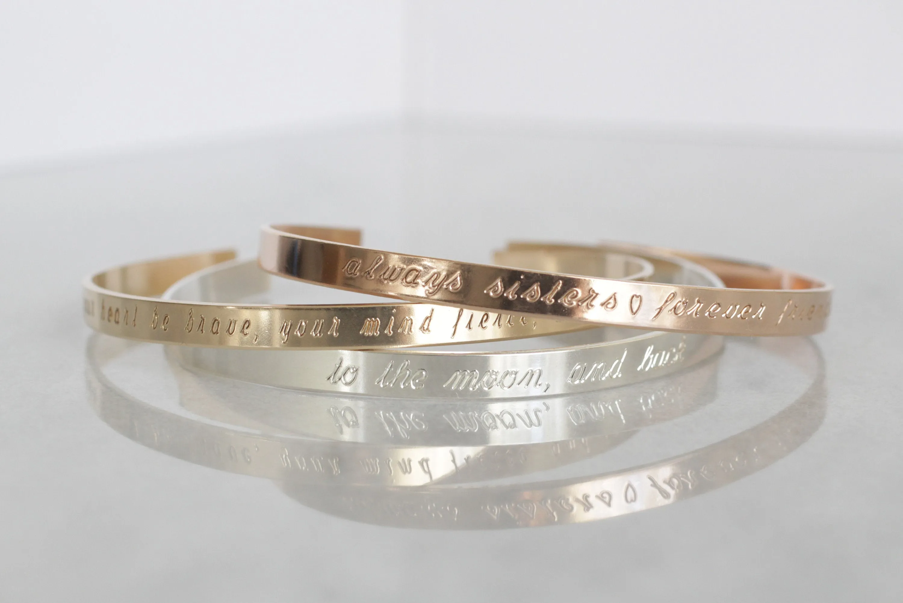 Inspirational and Personalized Custom Engraved Bracelet