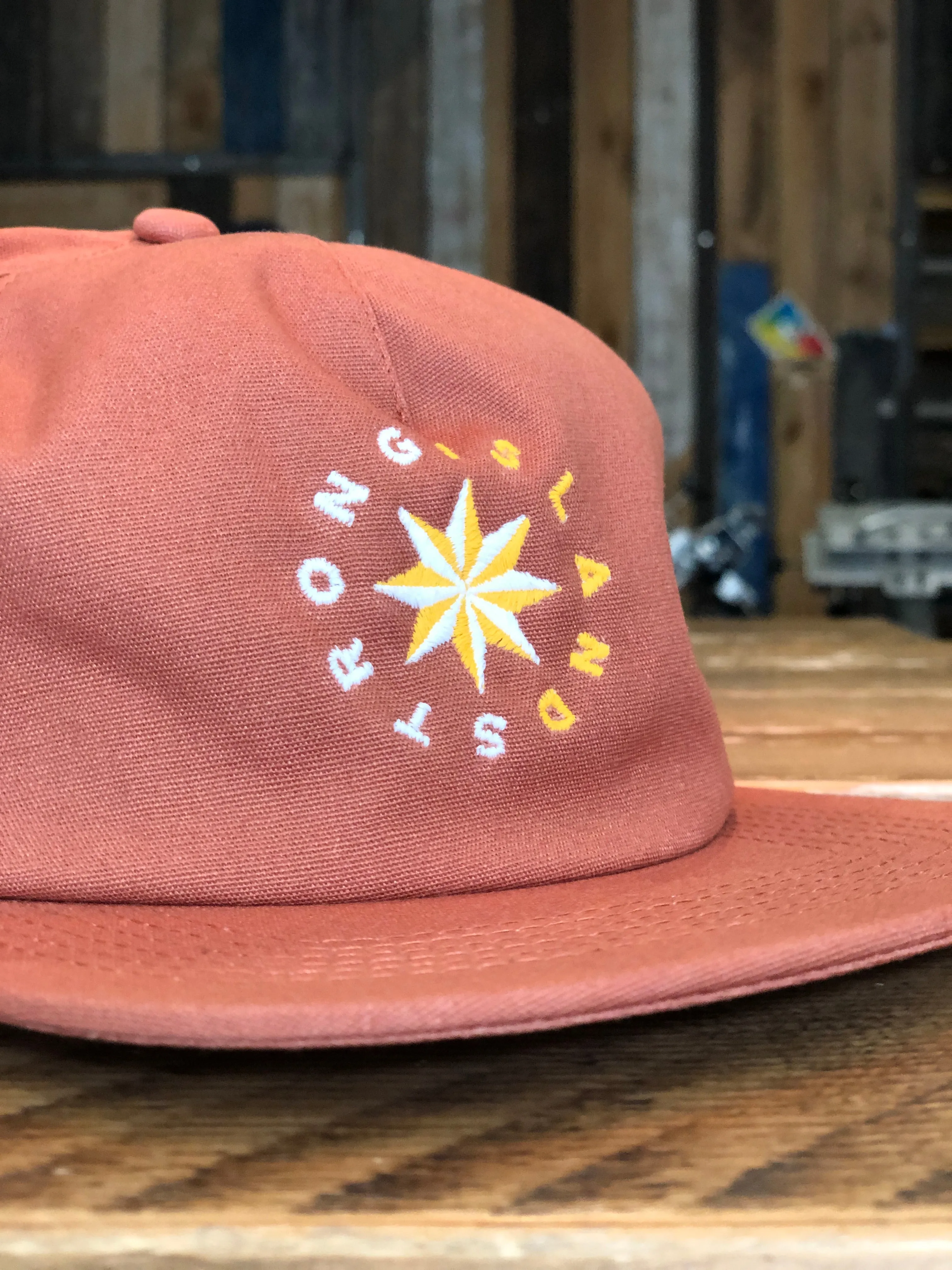 Island Star // 5 Panel Organic Cap - Terracotta