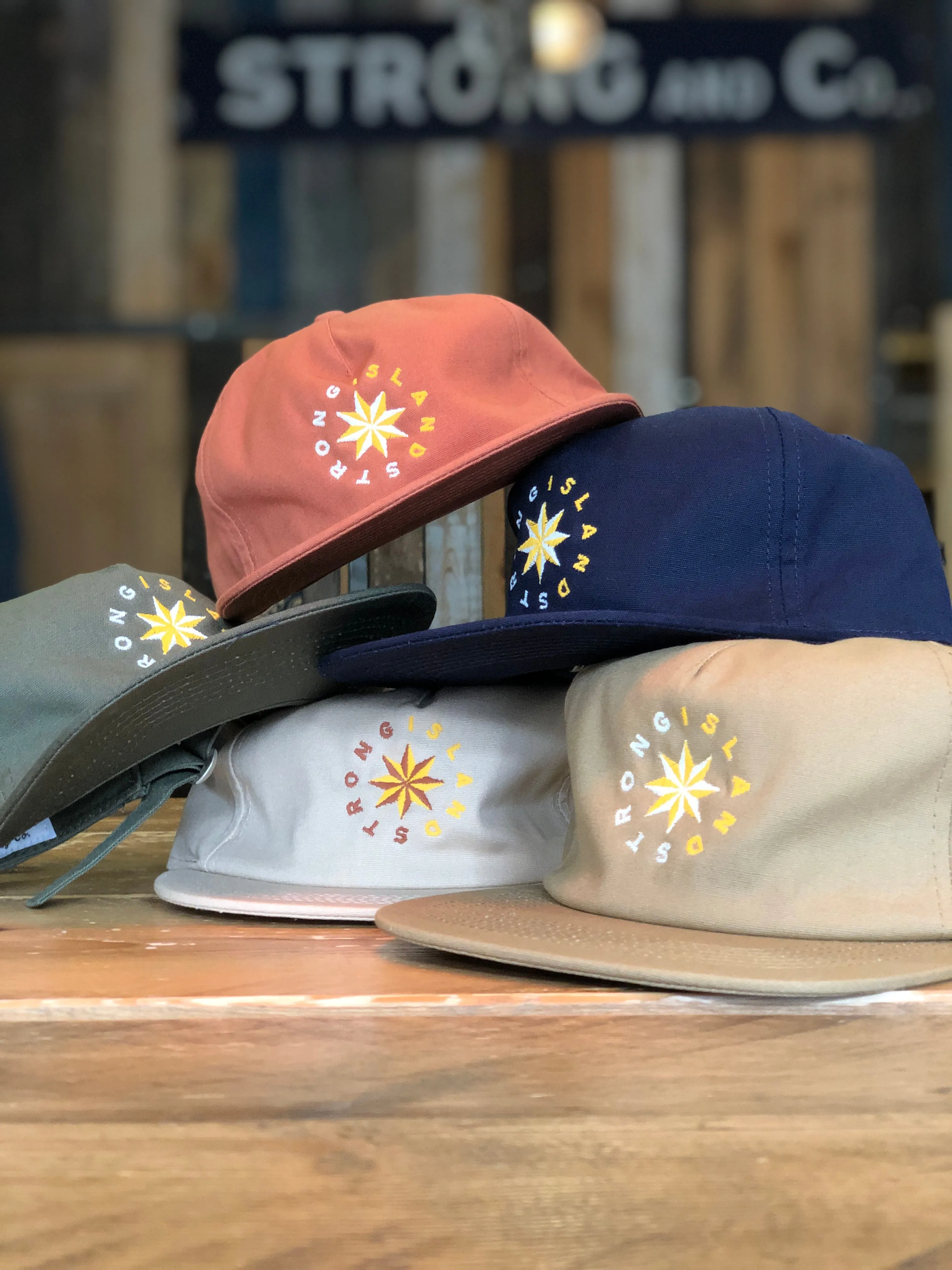 Island Star // 5 Panel Organic Cap - Terracotta