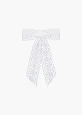 Jennifer Behr x Julia Berolzheimer Marbella Bow Barrette -- Ivory