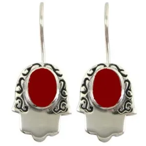 Jewish Jewelry Hamsa Earrings