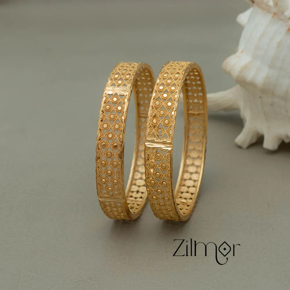 KF101043 - Gold Plated Bangle (pair)