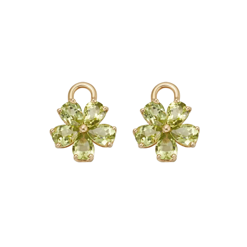 Kiki McDonough Peridot Petal Flower Drops