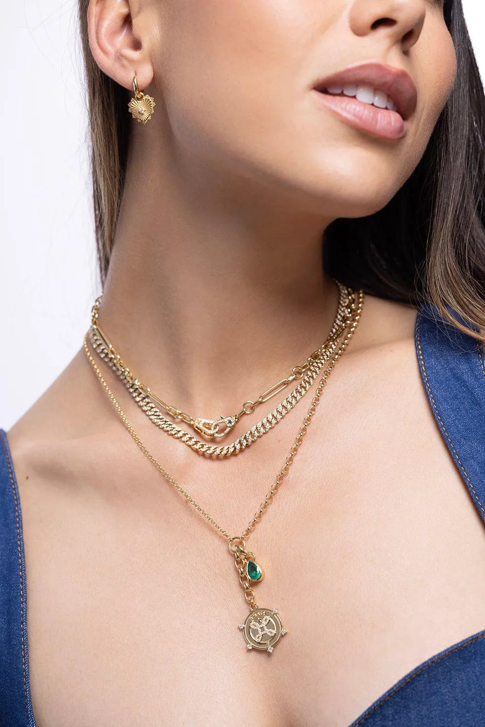 Large Emerald Forever Always Pendant