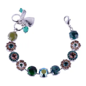 Large Rosette Bracelet in "Deep Forest" *Custom*