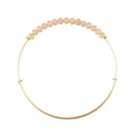 *Matte Blush Crystal Bangle
