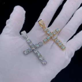 Moissanite Cross Pendant