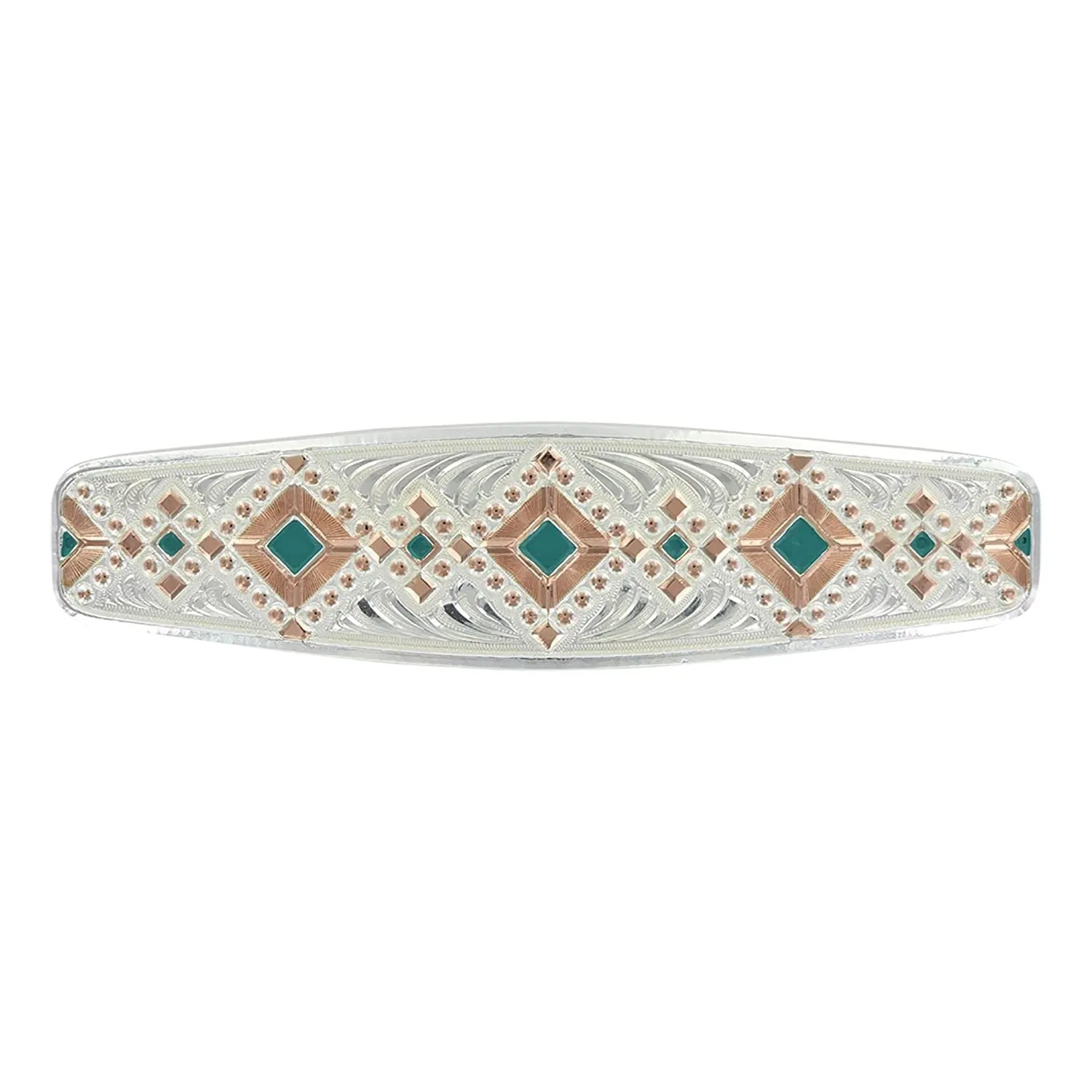 Montana Silversmiths Brand Two Tone Southwestern Beats Barrette