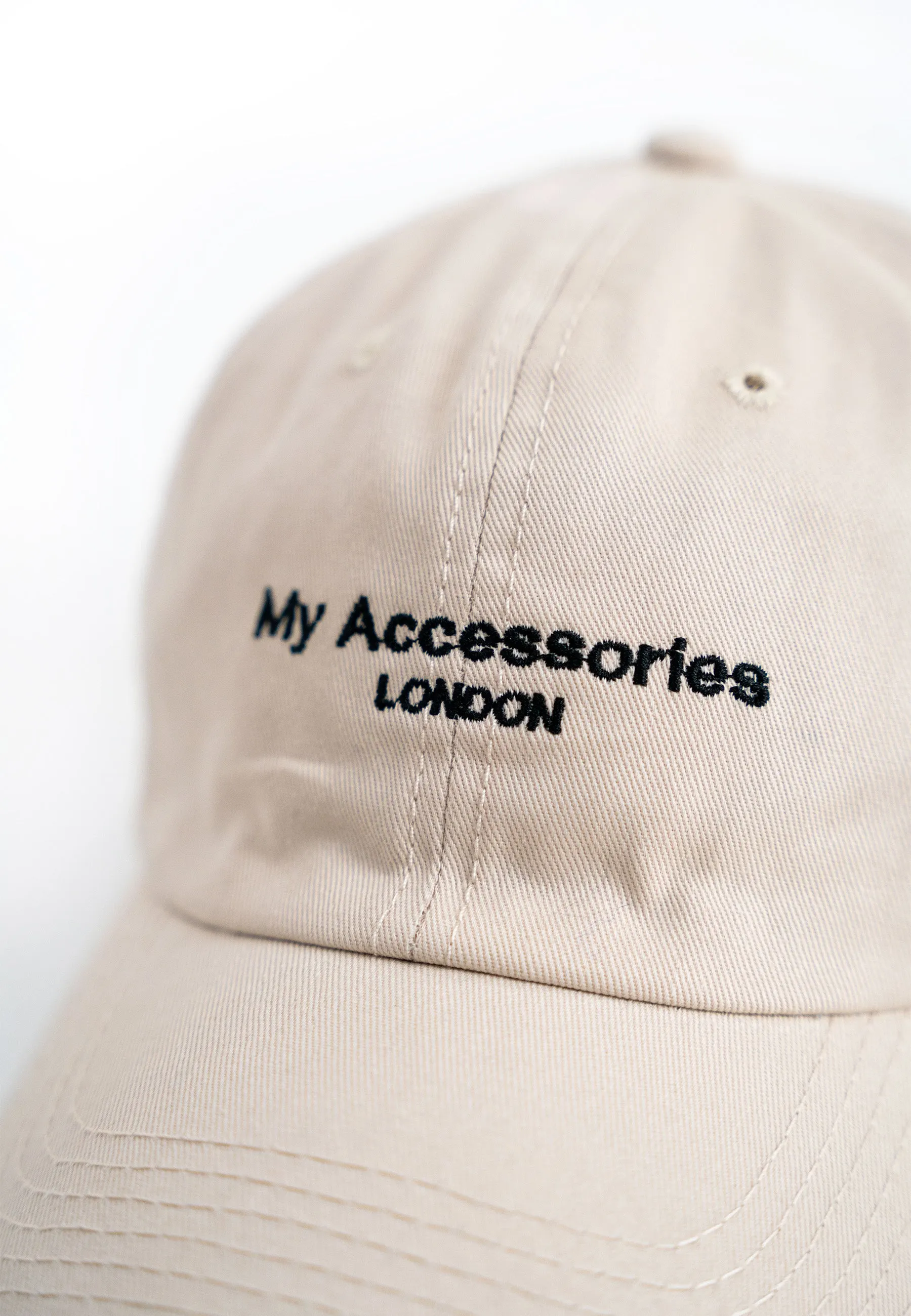 My Accessories London Logo Cap in Off White