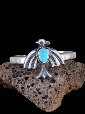 Navajo Kingman Turquoise Sterling Silver Cuff Bracelet