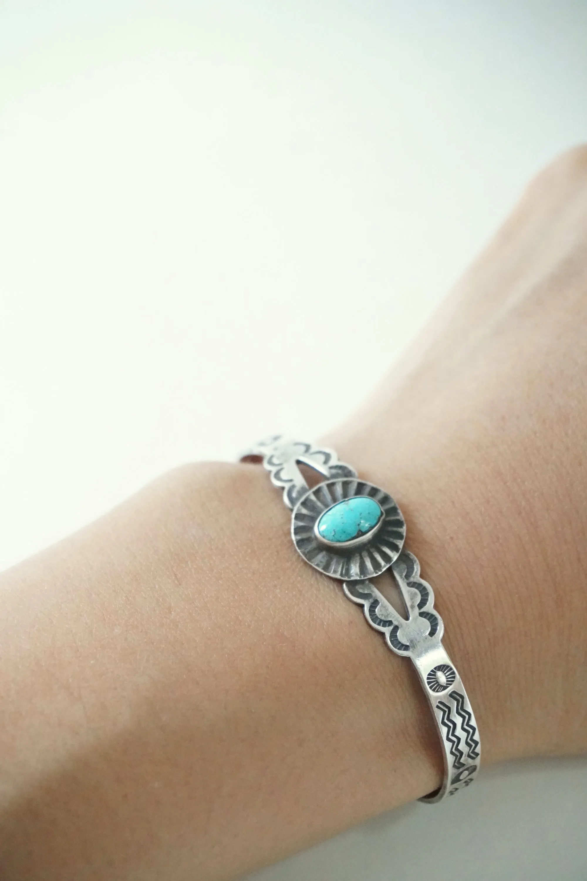 Navajo Vintage Silver Bangle