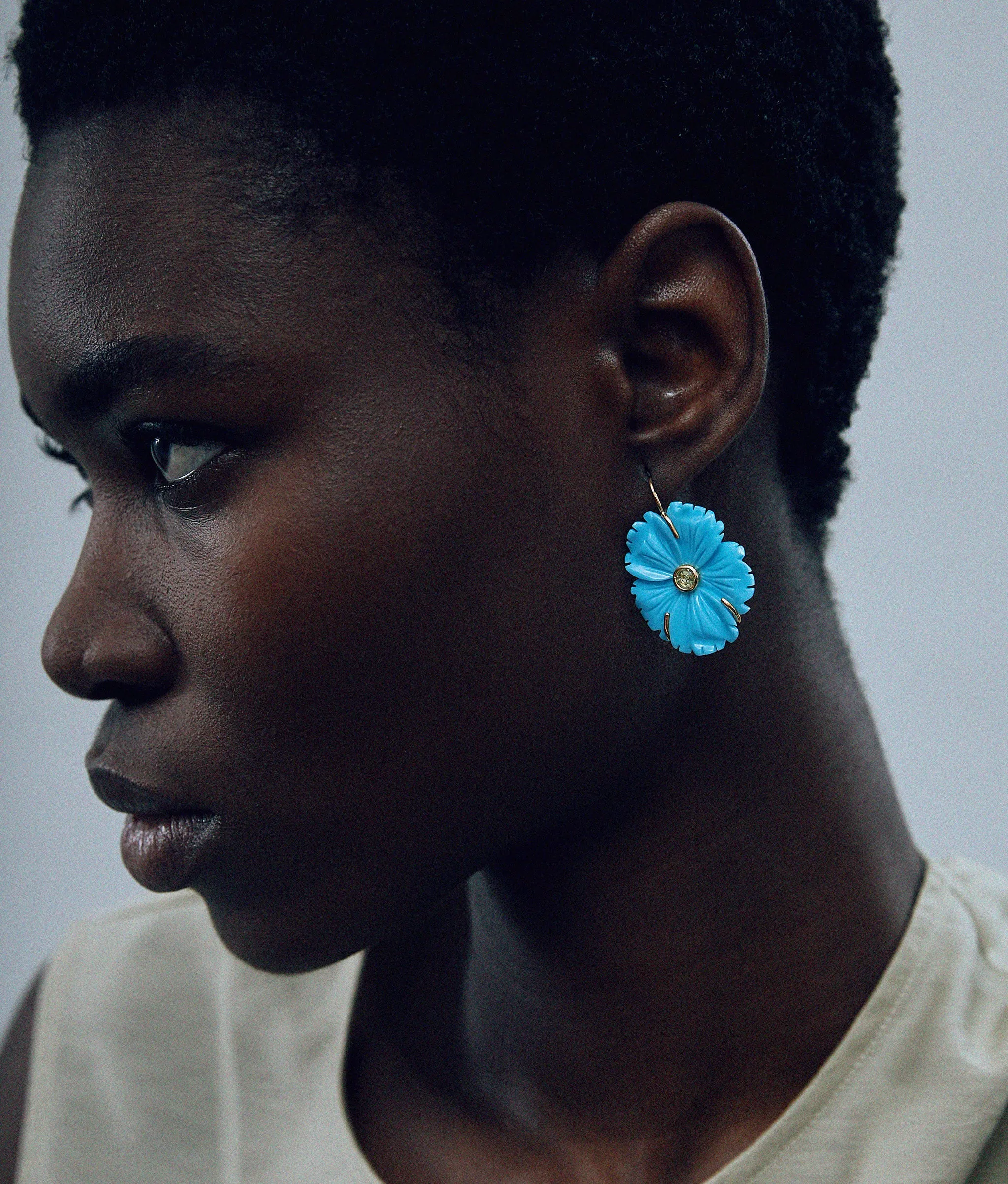 New Bloom Earrings in Cerulean