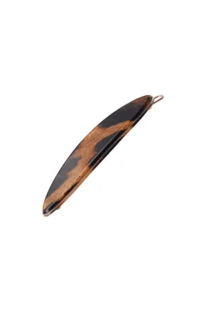 Oblong Tige Boule Barrette - Luxe Leopard