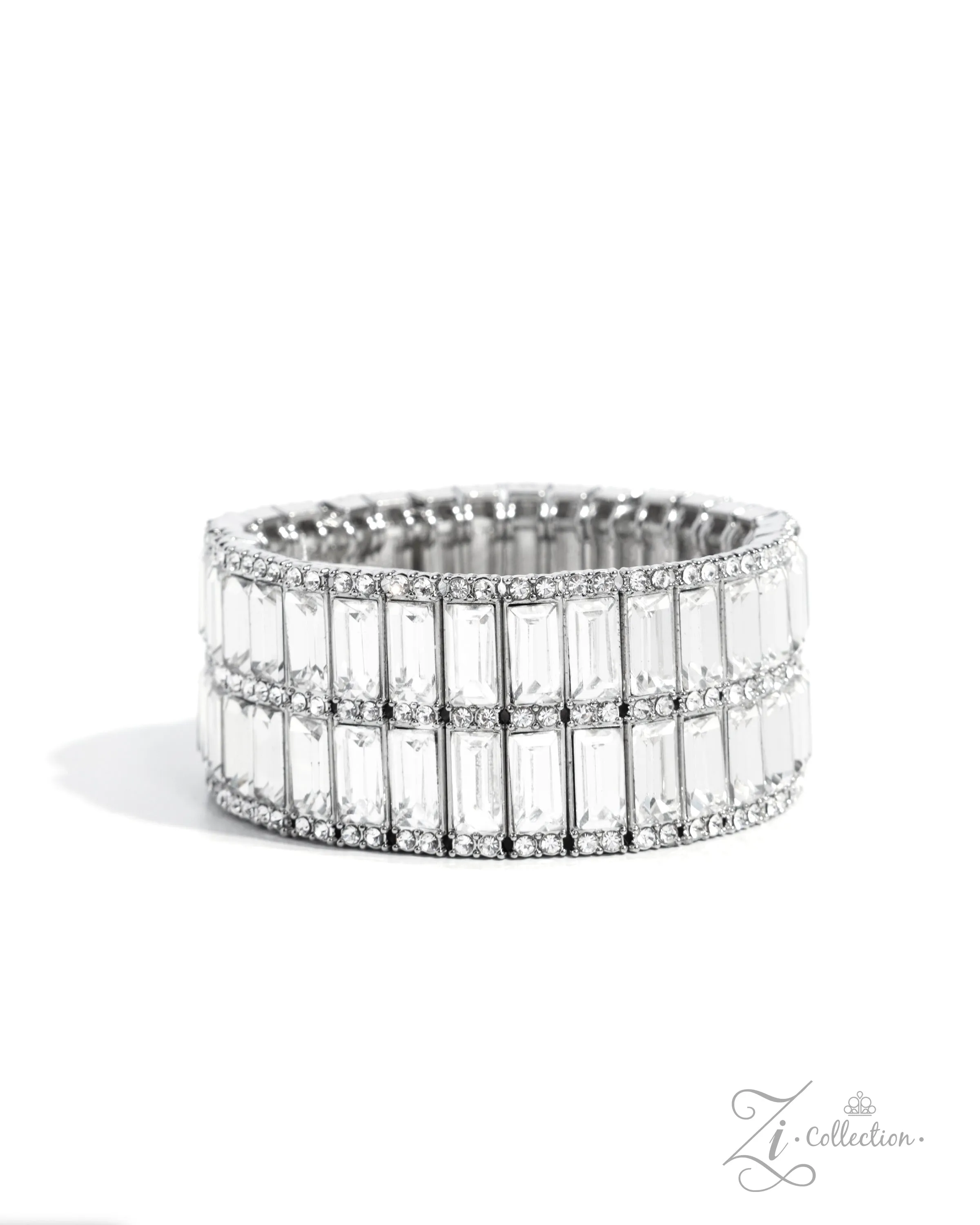 Open Door Jewelry - Ambitious Arrangement - White  - Paparazzi Accessories