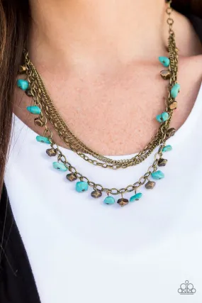 Open Door Jewelry - Canyon Escape - Brass Necklace - Paparazzi Accessories