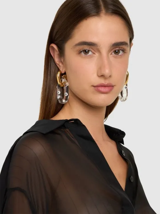 Rabanne   Xl link drop earrings 