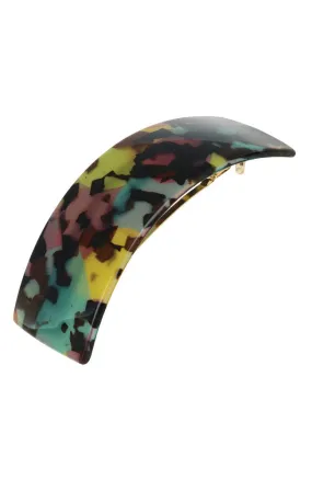 Rectangle Volume Barrette - Rainbow Tokyo