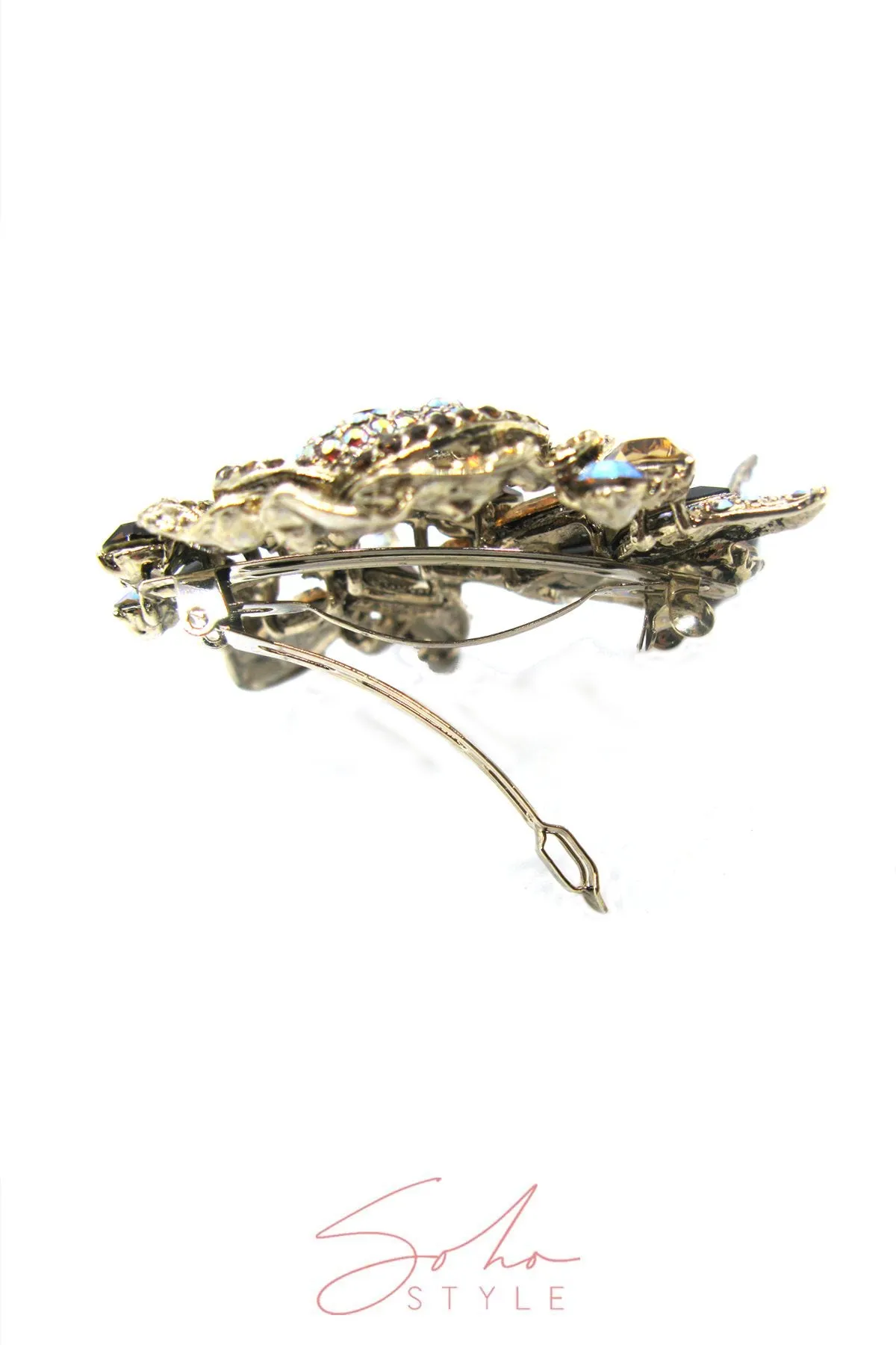 Rosaline Teardrop Crystal Barrette