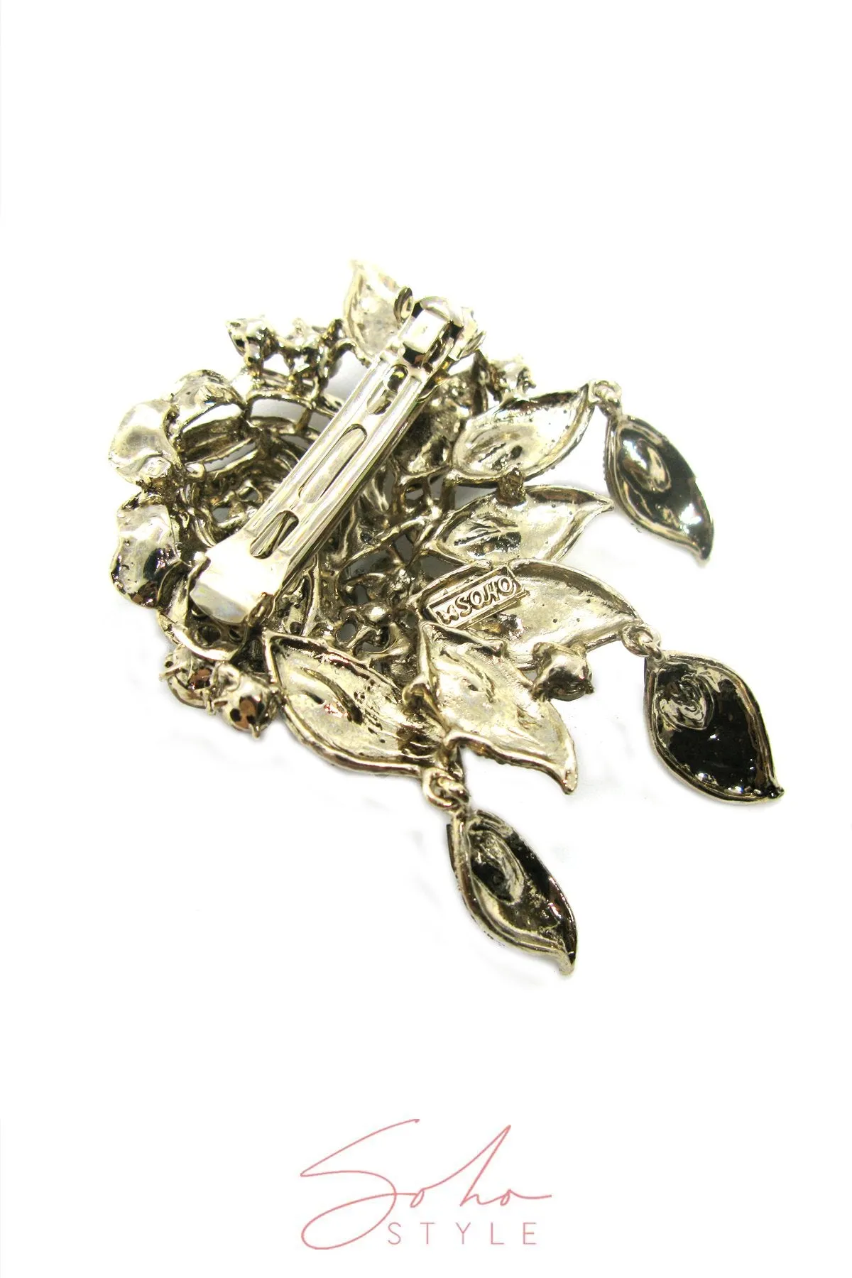 Rosaline Teardrop Crystal Barrette