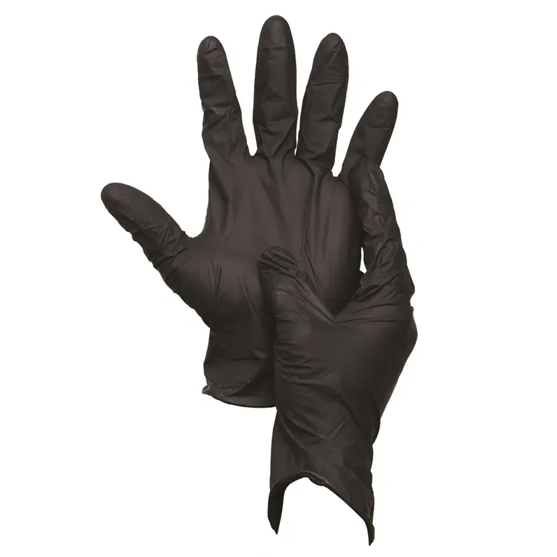 Sabco Nitrile Gloves Powder Free Large Black 100pcs