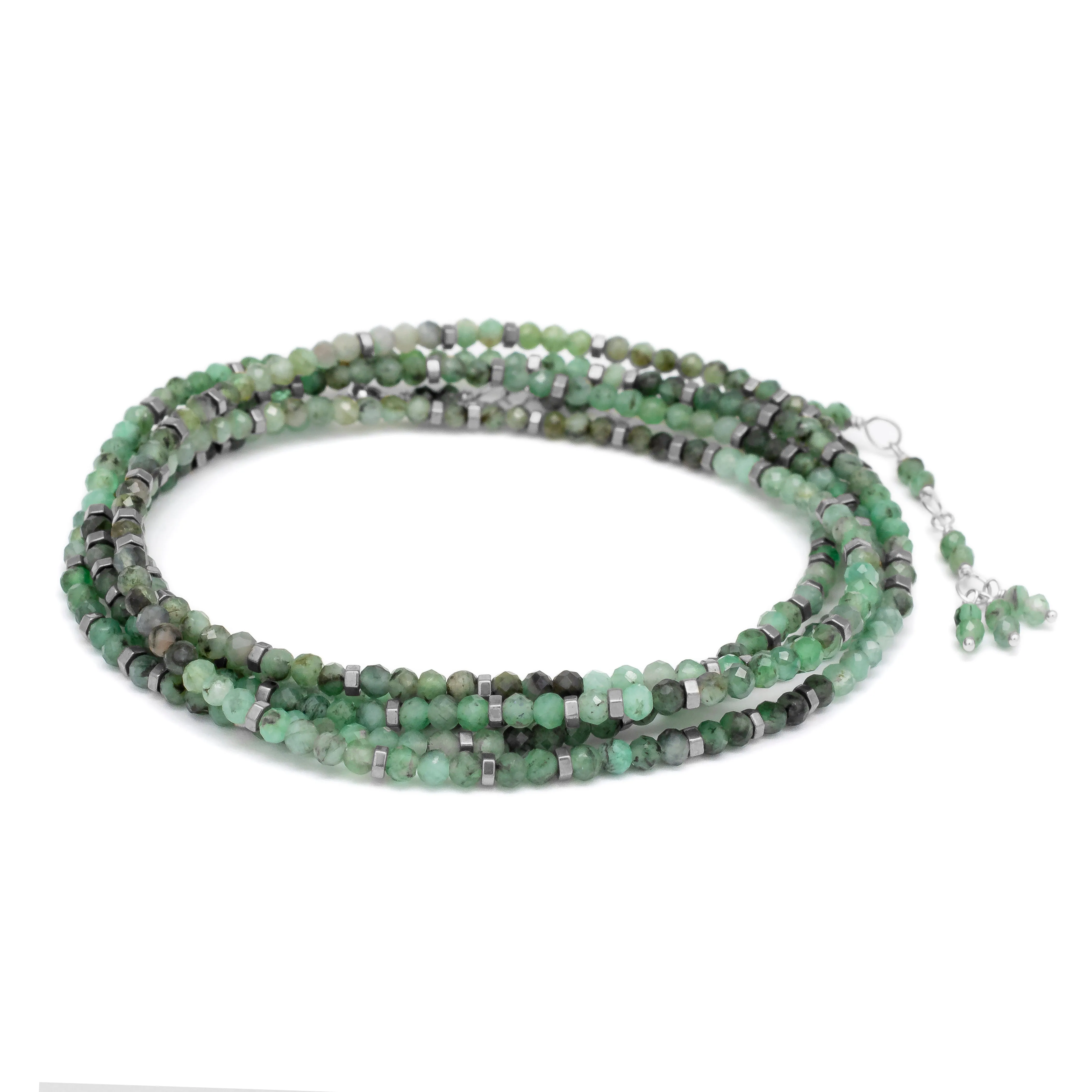 Sakota Emerald Wrap Bracelet - Necklace