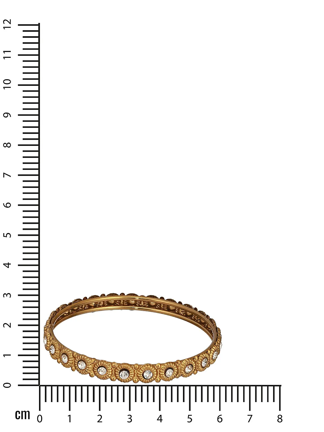 Set Of 4 Gold-Plated Cz-Studded Bangles