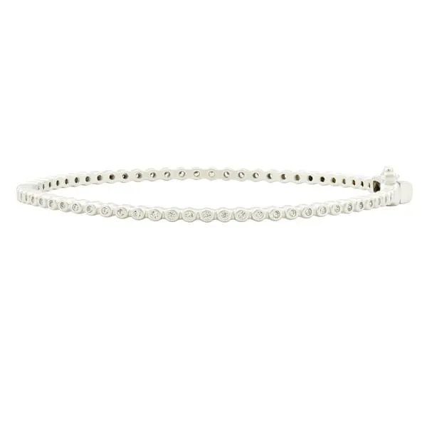 Signature Bezel Pavé Hinge Bangle - YRZB080144B-H