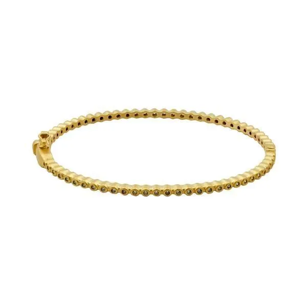 Signature Bezel Pavé Hinge Bangle - YRZB080144B-H