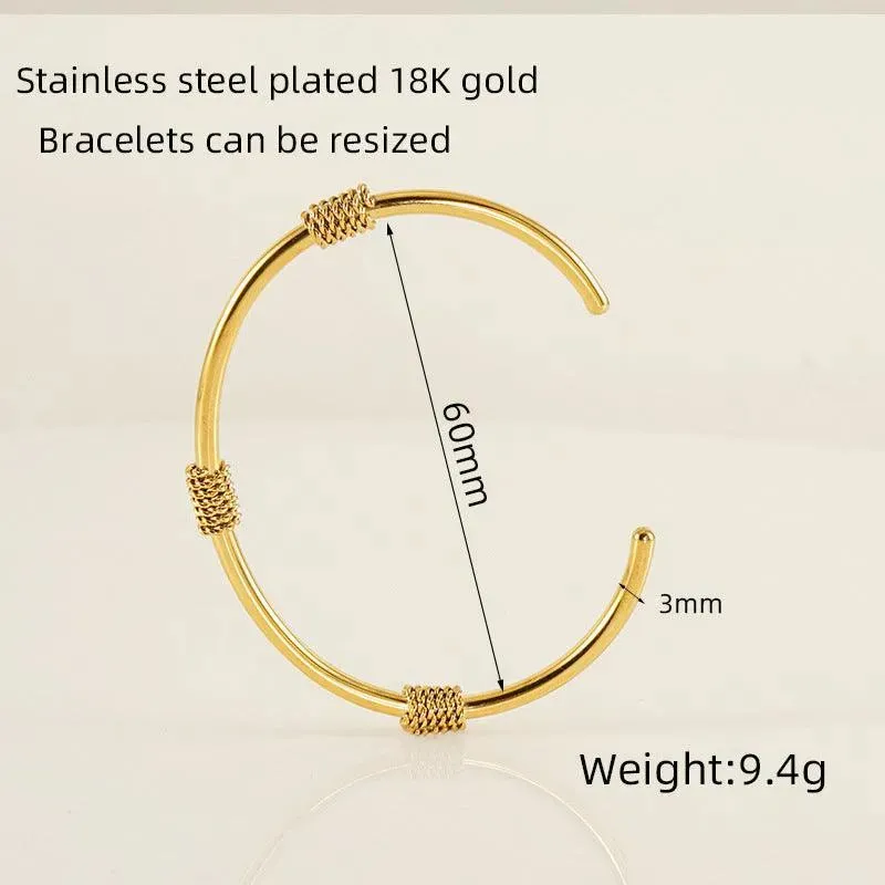 Sleek Gold-Filled Geometric Cuff Bracelet – Modern Minimalist Jewellery