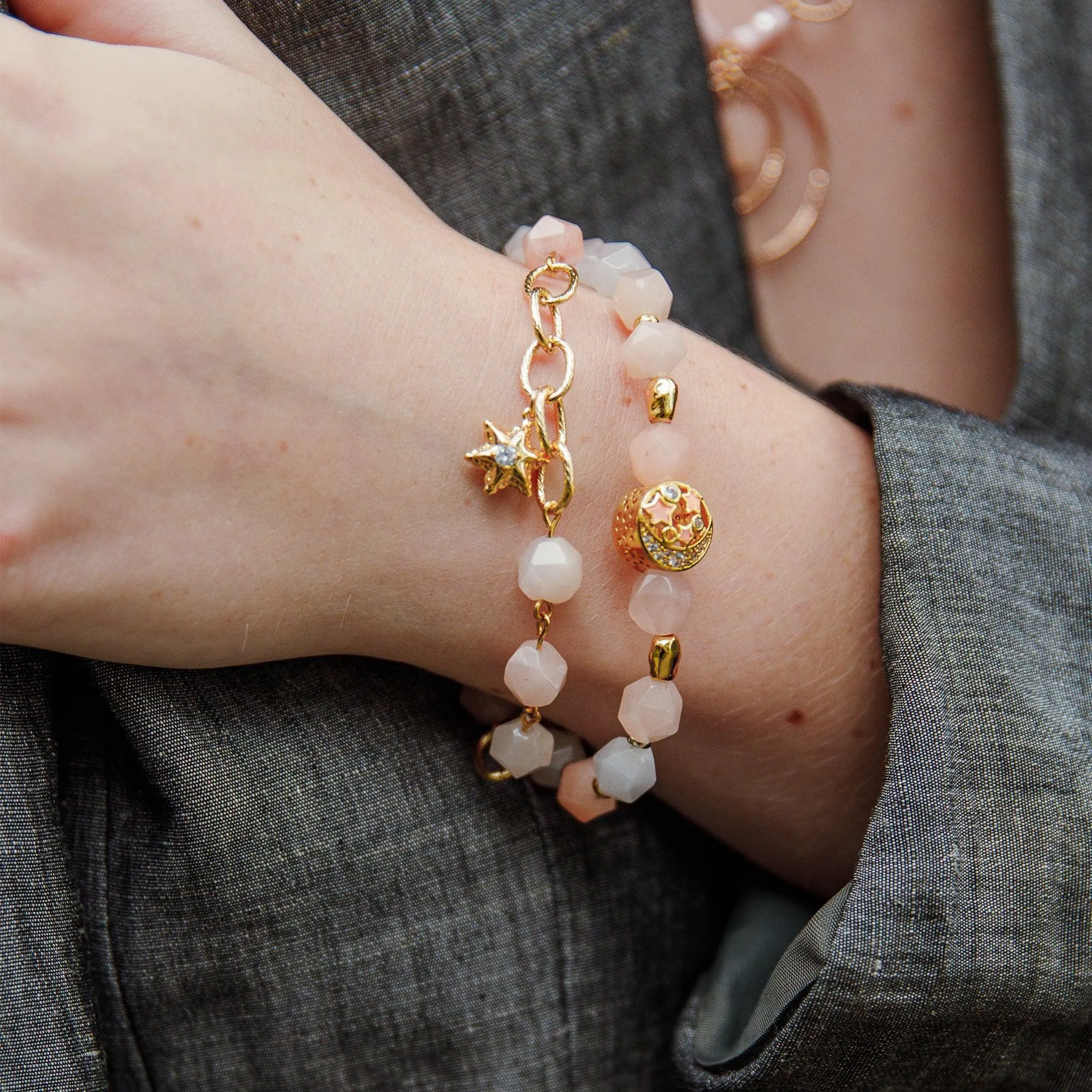 Spectrum Pink Aventurine Bracelet (Elastic)
