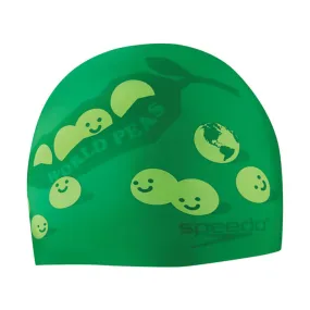 SPEEDO World Peas Silicone Swim Cap - Elastomeric Fit (7510184)